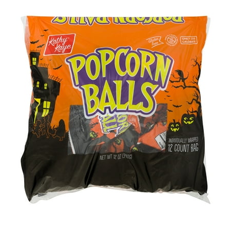 Kathy Kaye Halloween Popcorn Balls, 1 oz, 12 ct