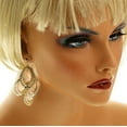 thumbnail image 4 of Mi Amore Peach Acrylic Gem Chandelier-Earrings Gold-Tone/Peach, 4 of 4