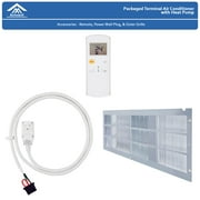Amvent PTAC 12000 BTU (N/A DOE) 400 Sq Ft Air Conditioner/Heater, White