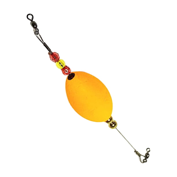 Sonducket Deriva de pesca, corcho emergente ponderado, pintura fluorescente anticolisión, accesorios para aparejos de pesca flexibles, cables de Pescar Oval