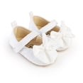 thumbnail image 2 of Yoyauz Baby Girl Mary Jane Shoes Anti Slip Rubber Sole Ballet Slippers Princess Dress Wedding Shoes Newborn Kids Shoes Toddler Shoes（0-12 Month）, 2 of 10