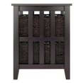 thumbnail image 6 of Bowery Hill Transitional Wood Side Table with 2 Foldable Baskets in Espresso, 6 of 7