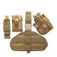 thumbnail image 3 of Pistolera Caqui Para Pierna Y Muslo, Pistola Táctica Ajustable Con Bolsa, Funda Impermeable Para Viajes Al Aire Libre, Montañismo Yuarrent HA021809-00, 3 of 5