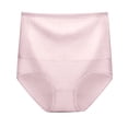 thumbnail image 4 of PMVFHDE Women High Rise Cotton Underwear Rose Jacquard Lace Trim Belly Control Rear Lift Briefs Comfortable Breathable Panties Cotton Underwear For Women, 4 of 6