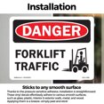 thumbnail image 3 of Forklift Traffic OSHA Danger Vinyl Decal Label 7 Inch x 5 Inch - 10 Pack, 3 of 6