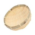 thumbnail image 4 of Cesta de Frutas Tejida a Mano de Bambú Sincero Mini Cesta de Servicio Robusta Multifuncional Bandeja 13x4cm, 4 of 10