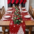 thumbnail image 5 of Christmas Placemats Set of 6, Red Xmas Tree Place Mats Christmas Balls Snowflakes Placemat Table Decoration for Kitchen Table Dinner Xmas Holiday Party Home Decor Indoor Outdoor 13x19 Inch, 5 of 9
