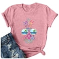 thumbnail image 3 of WILLBEST T-Shirt pour Femmes Haut Ample Imprimé Manches Courtes T-Shirt 5645, 3 of 3