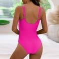 thumbnail image 4 of CHGBMOK One Piece Swimsuit Women Swimsuit Solid Color Belly Cover Hard Back Bikini S-2XL, 4 of 4