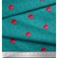 thumbnail image 2 of Soimoi Poly Georgette Fabric Swirls & Floral Artistic Print Fabric by the Yard 52 Inch Wide, 2 of 3