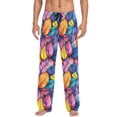 thumbnail image 7 of FORMRS Mens Pajama Pants with Pockets Cotton Sleepwear Lounge Bottoms Sizes S-2XL, Colorful Leaves, 7 of 7