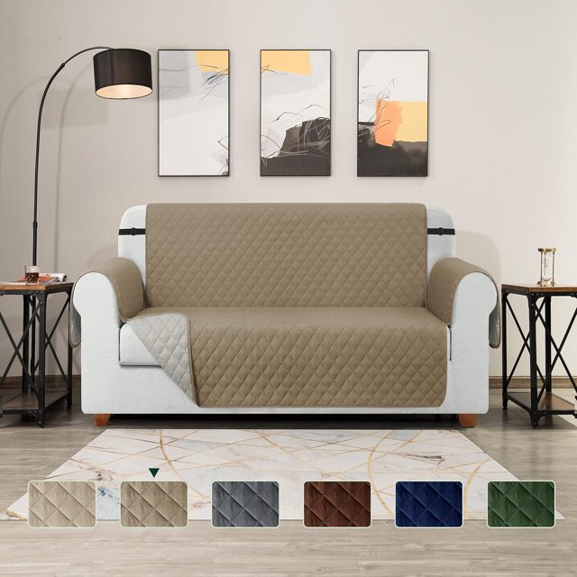 Funda acolchada para sofá Reversible Subrtex Silla XL Caqui
