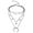 Silver, variant on Bohemia Layered Choker Necklace Moon Necklace Gold Beaded Choker Disc Necklace Crescent Moon Coin Charm Pendant Necklace Multilayer Station Chain for Women