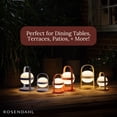 thumbnail image 6 of Rosendahl Soft Spot Solar Circular Lantern - 9.8 in., Elegant & Durable Solar-Powered Lantern with Rechargeable USB, Ideal for Indoor and Outdoor Use, Cozy Home Lighting and Decor (Terracotta), 6 of 7