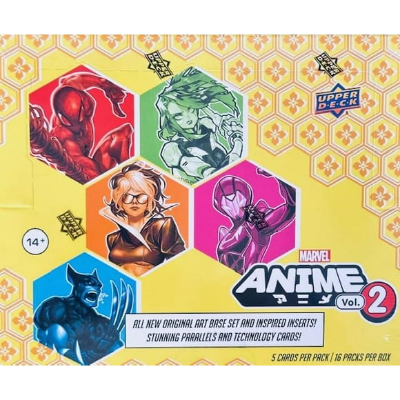 Tarjeta coleccionable Hobby Box Upper Deck Marvel Anime Vol 2 2023