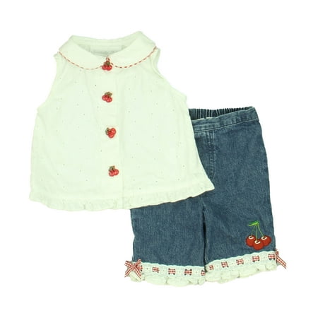 

Pre-owned Specialty Baby Girls White | Red | Blue Apparel Sets size: 6-9 Months