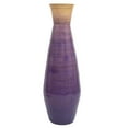 thumbnail image 4 of Uniquewise 28" Classic Bamboo Floor Vase Handmade, For Dining, Living Room, Entryway, Fill Up With Dried Branches Or Flowers, Glossy Purple,, 4 of 10