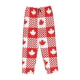 thumbnail image 6 of Uemuo Maple Leaves1 Pattern Women's Wide Leg Palazzo Lounge Pants with Pockets Light Weight Loose Comfy Casual Pajama Pants-, 6 of 9