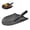 B, variant on Shovel Shape Serving Plate, Black Matte Finish Cold Dish Tray for BBQ Meat Rice, Creative Skillet-Style Dinnerware for Outdoor Gatherings