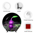 thumbnail image 4 of Sigee Pikmin (60) for Bone China Decorative Plate with Stand Decorative Plate for Display Decorative Plates for Home Kitchen Bedroom 6-10inch -10in, 4 of 7