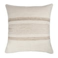 thumbnail image 2 of Ox Bay Petra 20" x 20" Beige/White Striped Reversible Indoor/Outdoor Adult Decorative Throw Pillow Cover, 2 of 8