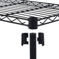 thumbnail image 5 of Hassch 4-Tiers Metal Storage Shelf Chrome Plated Iron Rack for Living Room, Black, 5 of 5