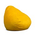 thumbnail image 2 of Big Joe Lotus Foam Filled Teardrop Bean Bag Chair with Removable Cover, Mustard Plush, Soft Polyester, 4 feet Big, 2 of 10