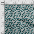 thumbnail image 2 of oneOone Velvet Turquoise Green Fabric Abstract Leaf With Dot Sewing Craft Projects Fabric Prints By Yard 58 Inch Wide, 2 of 4