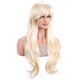 thumbnail image 1 of Pelucas con flequillo para mujer, peluca ondulada suelta, flequillo fino para niñas, orejas de maíz, pelucas rizadas, cabello rizado, pelucas de cabello largo the hairwig, 1 of 3