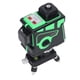 thumbnail image 3 of Nivelador láser 12 líneas haz verde alta visibilidad IP54 3D herramienta de nivelación precisa 100‑240V enchufe AU, 3 of 9