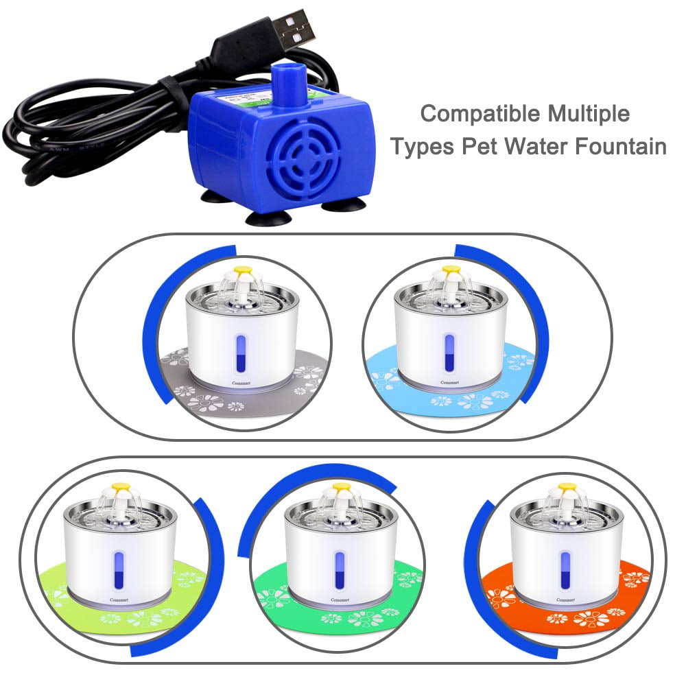 Pet Water Fountain Pump Replacement Pump for Cat Water Fountain and Wonder Cat Water Dispenser