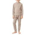 thumbnail image 5 of YAYUBA Fleece Lined Toddler Thermal Set, Thermal Underwear for Kids, Black Base Layer Long Johns for Boys Girls, 5 of 6