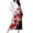 White, variant on Gradient Robes for Women Flower Graphic Zipper Front Bathrobe Long Sleeve House Coat Long Nightgown With Pockets Soft Loungewear