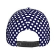 thumbnail image 4 of Baseball Cap, Polka dot navyblue Trucker Hats Women Dad Hat for Workouts - Baseball hat Adjustable Size, 4 of 7