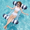 thumbnail image 1 of Hamaca flotante tipo tira Sloosh para piscina, 122 x 80 cm, color azul marino, 1 of 9