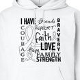 thumbnail image 3 of Inktastic I Have... Inspirational Words for Those Battling Lung Cancer Adult Hoodie Sweatshirt, 3 of 4