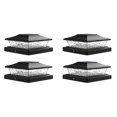 thumbnail image 1 of Luces Solares para Tapa de Poste, Luz para Poste de Valla de Cubierta Exterior para Postes de Vinilo de Madera de 5,5x5,5, 3,5x3,5, Decoración de Jardín y Patio, Paquete de 4, 1 of 8
