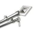 thumbnail image 5 of InStyleDesign  Crystal Adjustable Double Curtain Rod satin nickel 120 to 170 inch Satin, Nickel Finish, Silver Finish, 5 of 5
