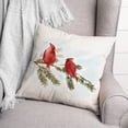 thumbnail image 3 of Creative Products Two Cardinals On Branch 16 x 16 Spun Poly Pillow, 3 of 3