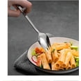 thumbnail image 3 of Sporks, paquete de 6 tenedores de acero inoxidable, cuchara para helado de 7 pulgadas y tenedores para ensalada, tenedores de postre reutilizables para aperitivos de frutas para uso diario, 3 of 5