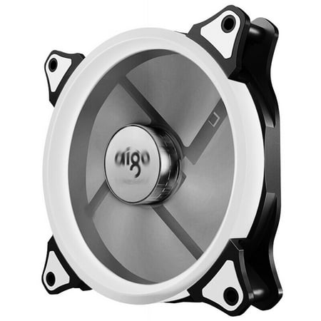 Aigo Aurora LED Case Fan 140mm Fans Silent Sleeve Bearing 12V 3pin+4pin Desktop PC Fan Computer Cooling Cooler CPU Coolers Radiators, (Best Gaming Cpu Coolers)