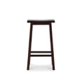 thumbnail image 3 of Linon Tabouret de Bar en Bois Saddle 29 Pouces Brun Foncé, 3 of 7