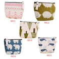 thumbnail image 2 of Wisewang Bag Organizer Canvas Pouch Mini Wallet Card Key Holder Purse Cute Zip Purse 1, 2 of 6