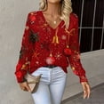 thumbnail image 1 of Chandails d'Automne Grande Taille pour Femmes Chandails de Noël pour Femmes 2025 Col Rond Vacances d'Hiver Mignons Pulls Rouges m, 1 of 7