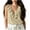 Khaki, variant on Women's and Linen -color Sleeveless Top with Cake-style Collar for Spring and Summer