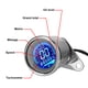 thumbnail image 2 of Indicador electrónico universal de RPM Medidor de combustible de 12 V Medidor de motocicleta de alta precisión Likrtyny Accesorios para autos y motos, 2 of 9