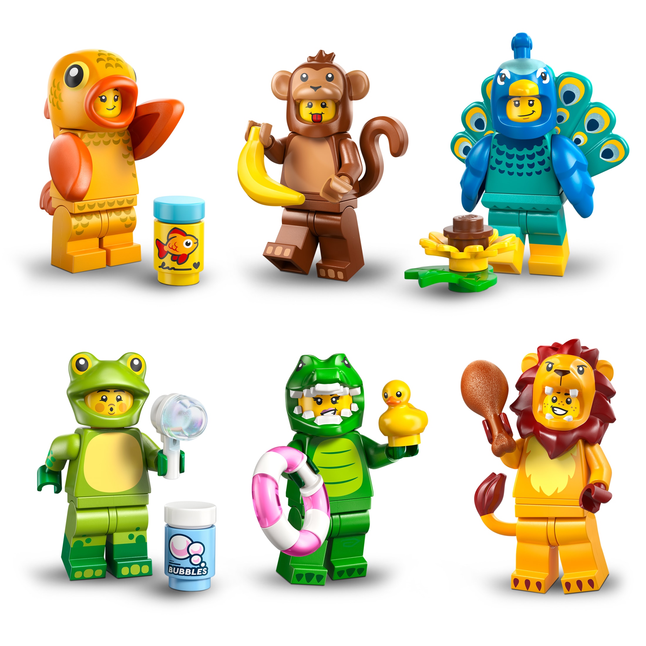 LEGO Minifiguras Serie Animales 28 Paquete de 6 - Juguetes para Niños en Cajas Misteriosas Selladas - Figuras de Animales para Coleccionar - Favores para Fiestas de Cumpleaños e Idea de Regalo para Niños y Niñas, Mayores de 5 Años - 66813 5
