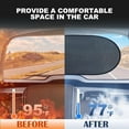 thumbnail image 3 of Car Rear Window Shade, 39.4 x 19.7 in Universal Mesh Back Window Visor with Electrostatic Film Protect from Sun Heat & UV Rays for Pets, Kids, 3 of 7