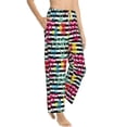 thumbnail image 6 of Salouo Trendy Colorful Pineapples Print Women's Pajama Pants Casual Loose Sweatpants PJs Flowy Pants Drawstring Palazzo for Women Wide Leg Pants Lounge Pajama -Medium, 6 of 8