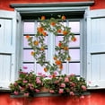 thumbnail image 4 of Flowers Rose Vine for Wall Window Door Silk Hanging Decoration for Home Wedding Party, 4 of 8